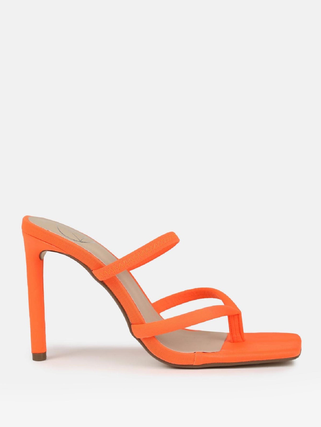 High Heel Toe Post Mule Sandals