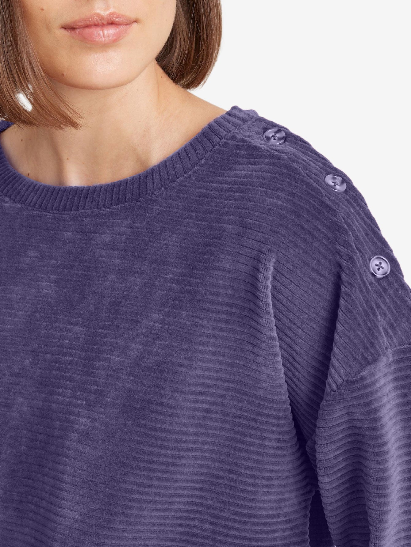 Buttons Corduroy T-shirt