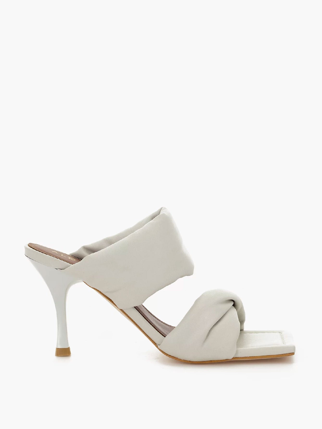 Leather Twist Strap Sandals