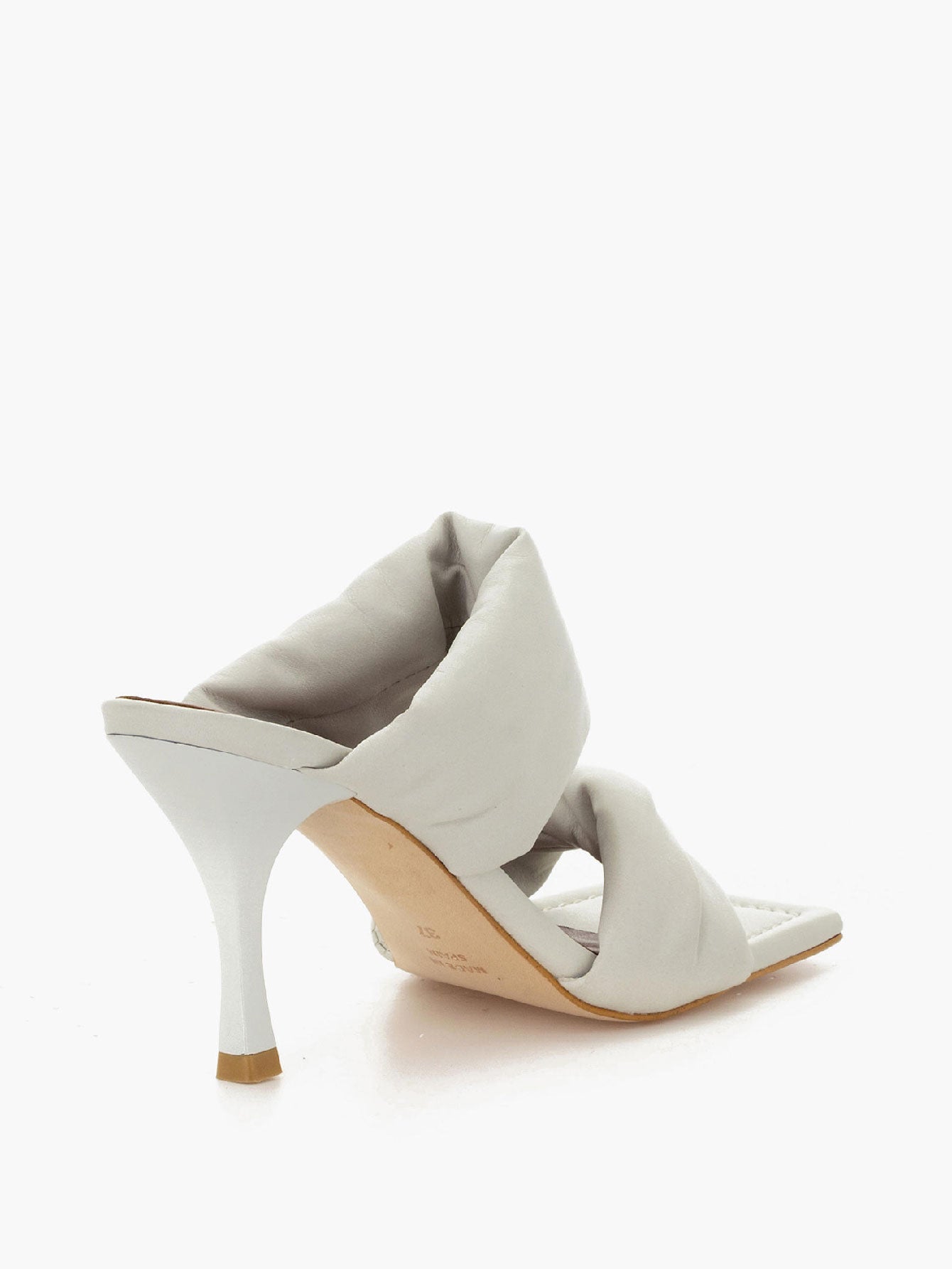 Leather Twist Strap Sandals